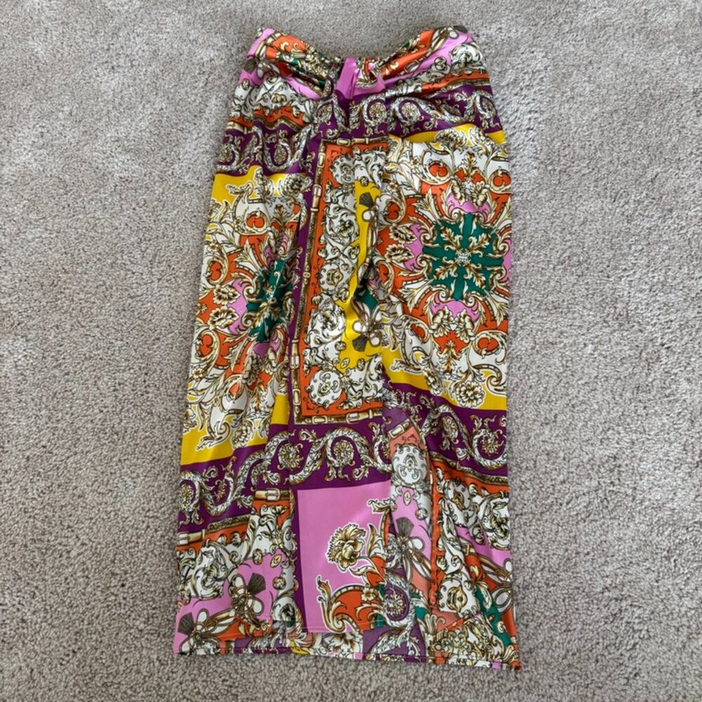 Mango silk skirt